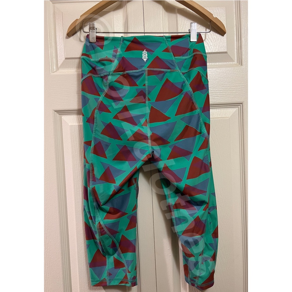 NWOT Free People Make Way Printed Rasher Legging Green S - Picture 9 of 11